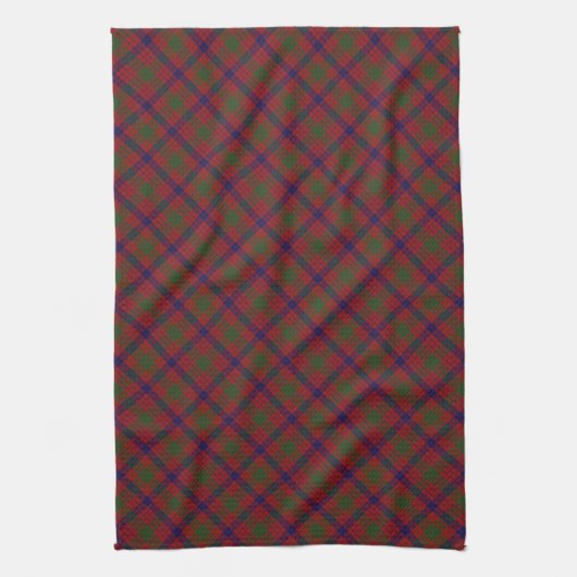 Ross Scottish Clan Tartan Design Theedoek (Verticaal)