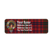 Ross Tartan en Badge Etiket (Voorkant)