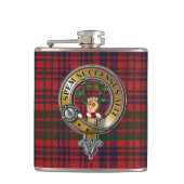 Ross Tartan en Badge Heupfles (Voorkant)