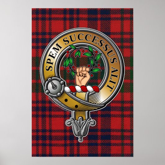 Ross Tartan en Badge Poster (Voorkant)