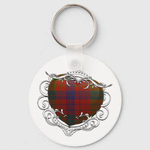 Ross Tartan Heart Sleutelhanger