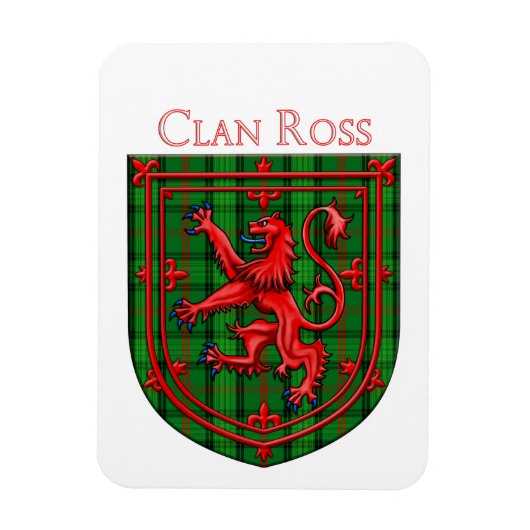Ross Tartan Scottish Play Lion Rampant Magneet (Verticaal)