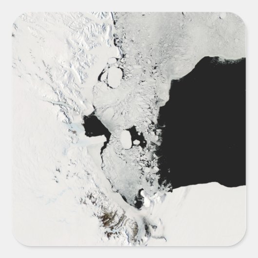Ross Zee, Antarctica Vierkante Sticker (Voorkant)