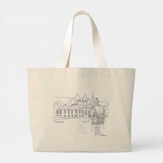 Rossdhu Mansion Schotland Tote Tas (Achterkant)