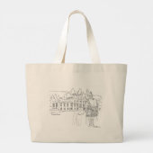 Rossdhu Mansion Scotland Canvas tas (Achterkant)