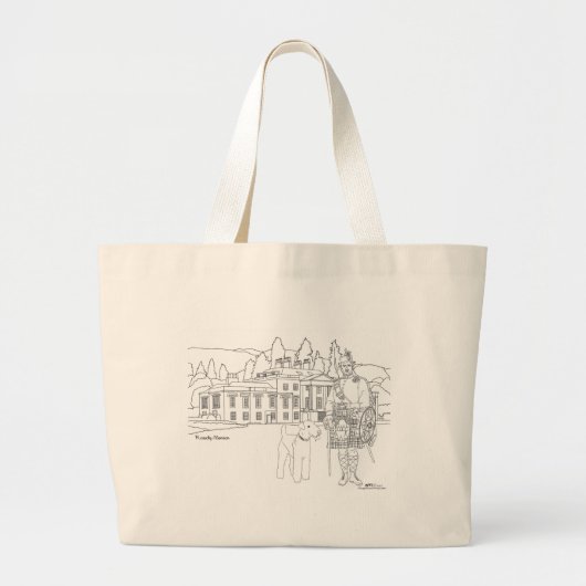 Rossdhu Mansion Scotland Canvas tas (Voorkant)