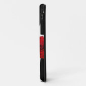 ROSSEN EN ZWARTE EN WITTE ZEBRA Case-Mate iPhone CASE (Achterkant/links)