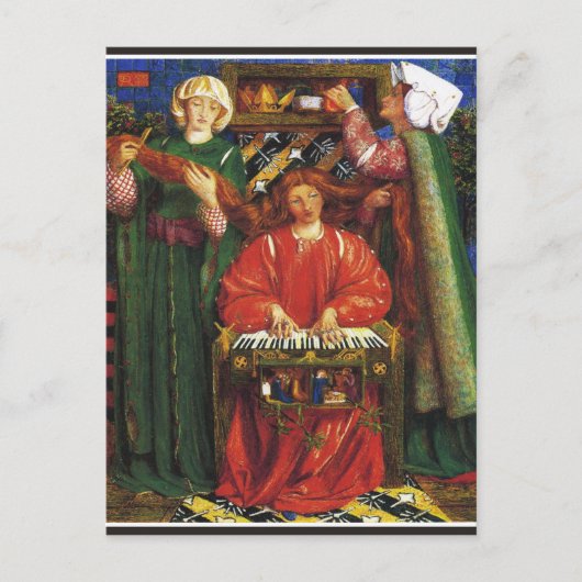 Rossetti - Een kerstcarol Briefkaart (Voorkant)