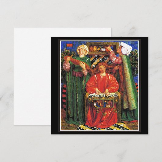 Rossetti - Een kerstcarol Feestdagenkaart (Voorkant / Achterkant)