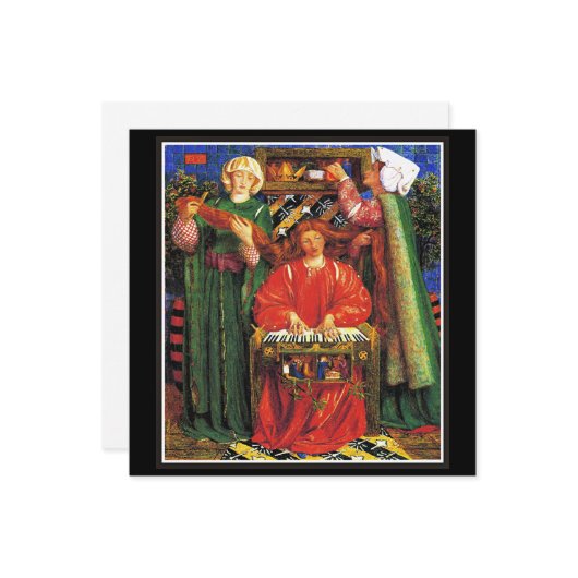 Rossetti - Een Kerstlied Feestdagenkaart (Voorkant / Achterkant in situ)