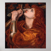 Rossetti Joan of Arc CC0762 Semi-Gloss-Poster Poster (Voorkant)