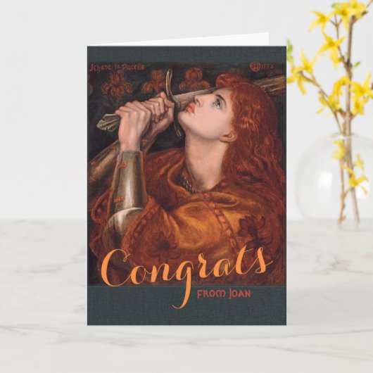 Rossetti Joan of Arc Congrats CC0763 Kaart (Gele Bloem)