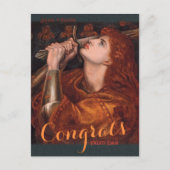 Rossetti Joan of Arc Gefeliciteerd, CC1048 Briefkaart (Voorkant)