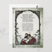 Rossetti "Liefde" Victoriaanse ansichtkaart Briefkaart (Voorkant / Achterkant)