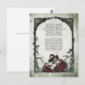 Rossetti "Liefde" Victoriaanse Prentkaart Briefkaart (Voorkant / Achterkant)