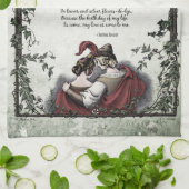 Rossetti "Love" Victoriaans Poetry Art Tea Towel Theedoek (Gevouwen)