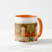 Rossetti Regina Cordium CC0505 pre-Raphaelite Mok (Voorkant rechts)