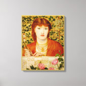 Rossetti Regina Cordium CC0654 Canvas Afdruk (Voorkant)