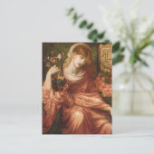 Rossetti Roman Harp Player Postcard Briefkaart (Staand voorkant)