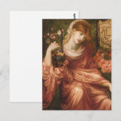 Rossetti Roman Harp Player Postcard Briefkaart (Voorkant / Achterkant)