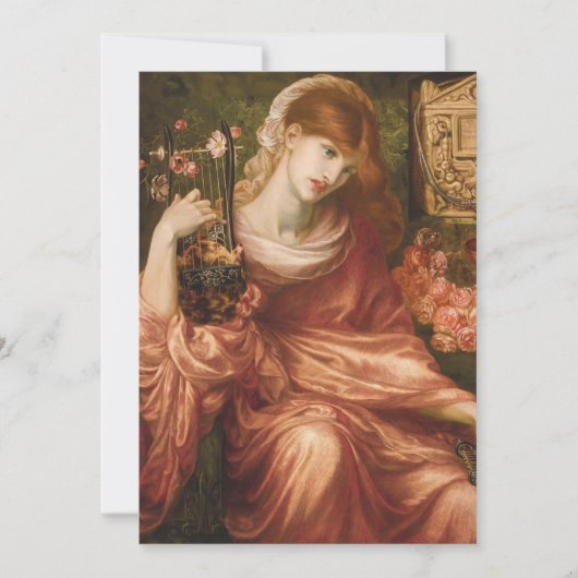 Rossetti Roman Harp Player Uitnodigingen (Voorkant)