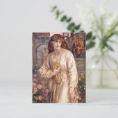 Rossetti Salutation of Beatrice CC0646 Briefkaart (Staand voorkant)