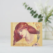 Rossetti Sancta Lilias CC0657 Briefkaart (Staand voorkant)
