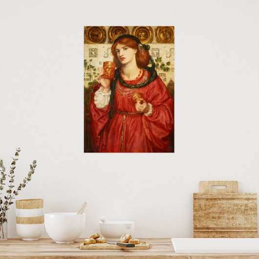 Rossetti The Loving Cup C0175 Poster (Keuken)