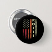 Rossi achternaam Funny Retro Verjaardag Amerika Ronde Button 5,7 Cm (Voorkant /achterkant)