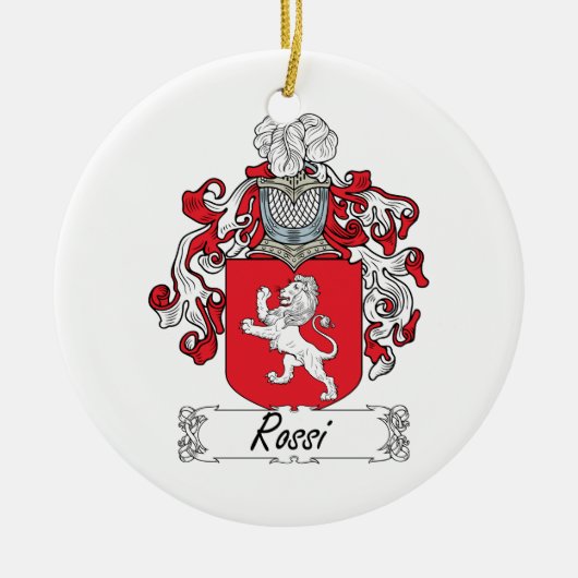 Rossi Family Crest Keramisch Ornament (Voorkant)
