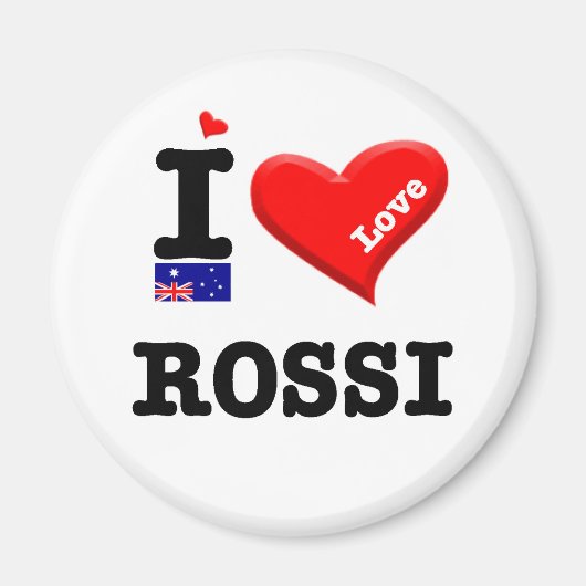 ROSSI - I Love Magneet (Voorkant)
