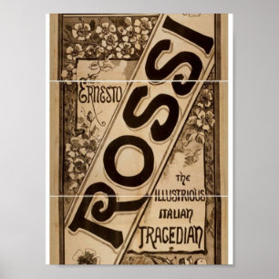 Rossi, "Italiaans tragediaans" restauranttheater Poster