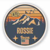 Rossie, Iowa Sticker (Voorkant)