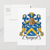 Rossignol Family Crest Briefkaart (Voorkant / Achterkant)