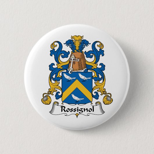Rossignol Family Crest Ronde Button 5,7 Cm (Voorkant)