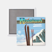 Rossland Canada reisposter. Magneet (Voorkant / Achterkant)