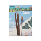 Rossland Canada reisposter. Notitieblok (Linkerzijde)