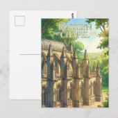 Rosslyn Chapel Schotland Briefkaart (Voorkant / Achterkant)