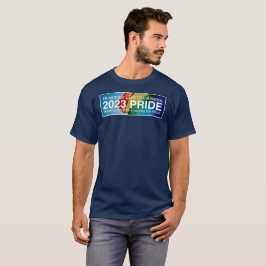 Rossmoor LGBTA Pride 2023 Kleur Unisex T-Shirt (Voorkant volledig)