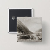 Rosstrevor Pier Vierkante Button 5,1 Cm (Voorkant /achterkant)