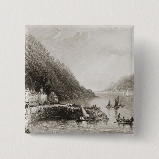 Rosstrevor Pier Vierkante Button 5,1 Cm (Voorkant)