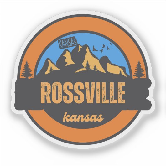 Rossville, Kansas Sticker (Voorkant)