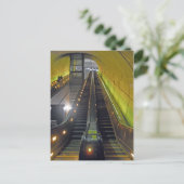 Rossyln Metro Station Escalators Arlington VA Briefkaart (Staand voorkant)