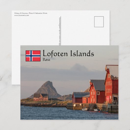 Rost Lofoten Eilanden Briefkaart (Voorkant / Achterkant)