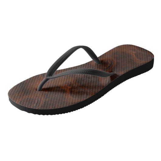 Rost Marmer Abstract Teenslippers (Schuin)