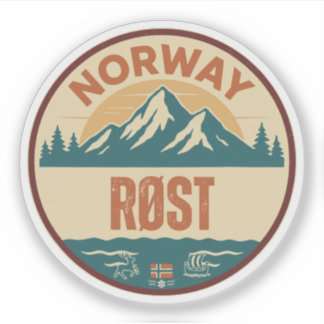 Røst, Noorwegen Norway Sticker