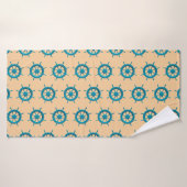 Rost Stuurwiel van Boot Foto Afbeelding Badhanddoek (Badhanddoek)