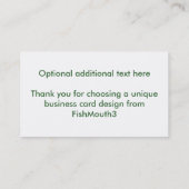 Roster- en visitekaartje (Achterkant)