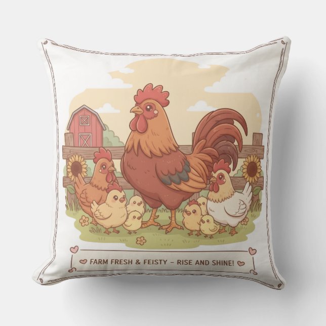 roster in the farm quote kussen (Voorkant)