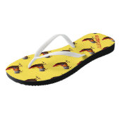 Roster Kip Persoonlijk Plezier Geel Teenslippers (Schuin)